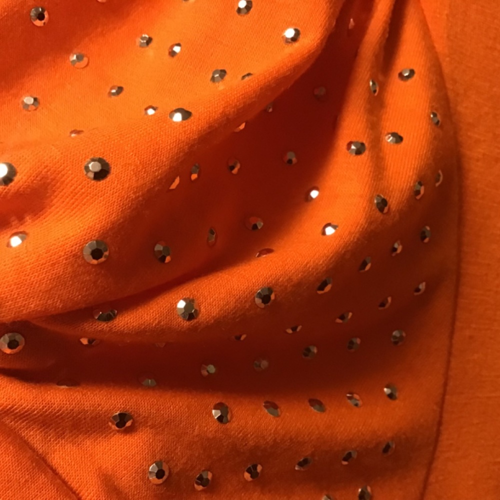 Candy Rain Orange Top 2X - Picture 2 of 3